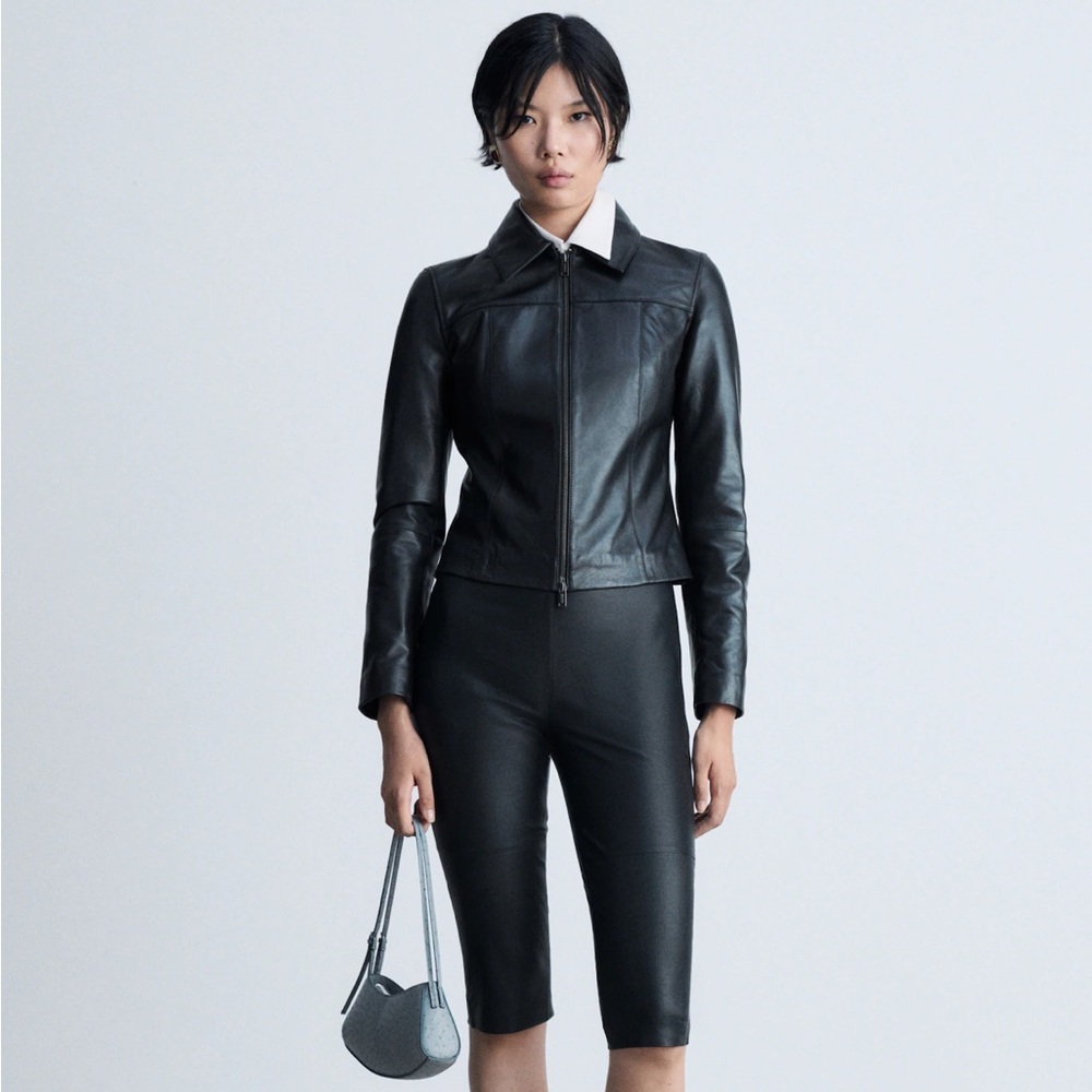 NWT Mango Genuine Leather Jacket